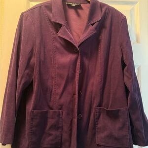 Briggs New York Deep Purple Blazer